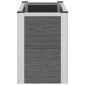 vidaXL Υπερυψωμένη Ζαρντινιέρα Γκρι 75 x 30 x 42 εκ WPC και Αλουμίνιο
