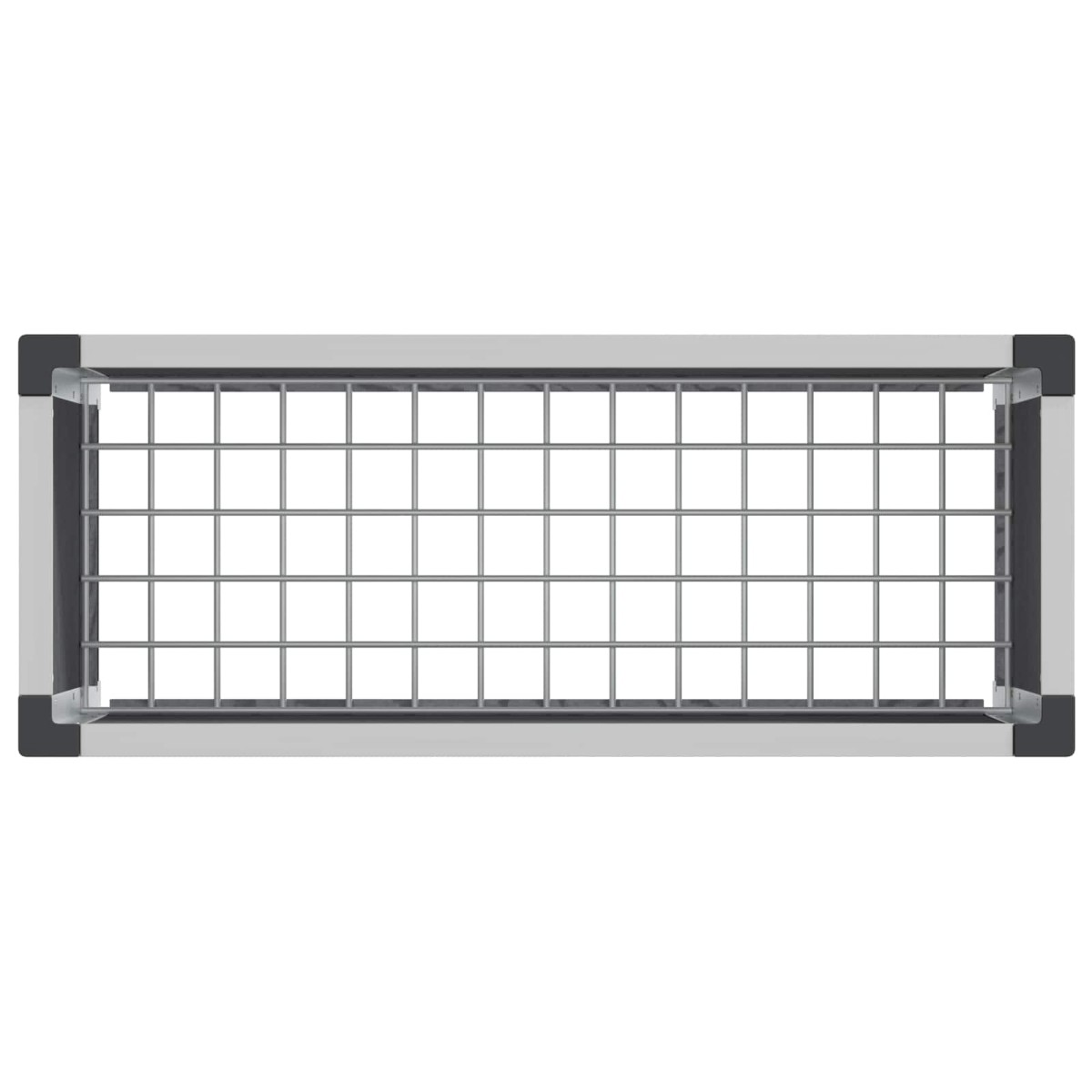 vidaXL Υπερυψωμένη Ζαρντινιέρα Γκρι 75 x 30 x 42 εκ WPC και Αλουμίνιο