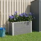 vidaXL Υπερυψωμένη Ζαρντινιέρα Γκρι 75 x 30 x 42 εκ WPC και Αλουμίνιο