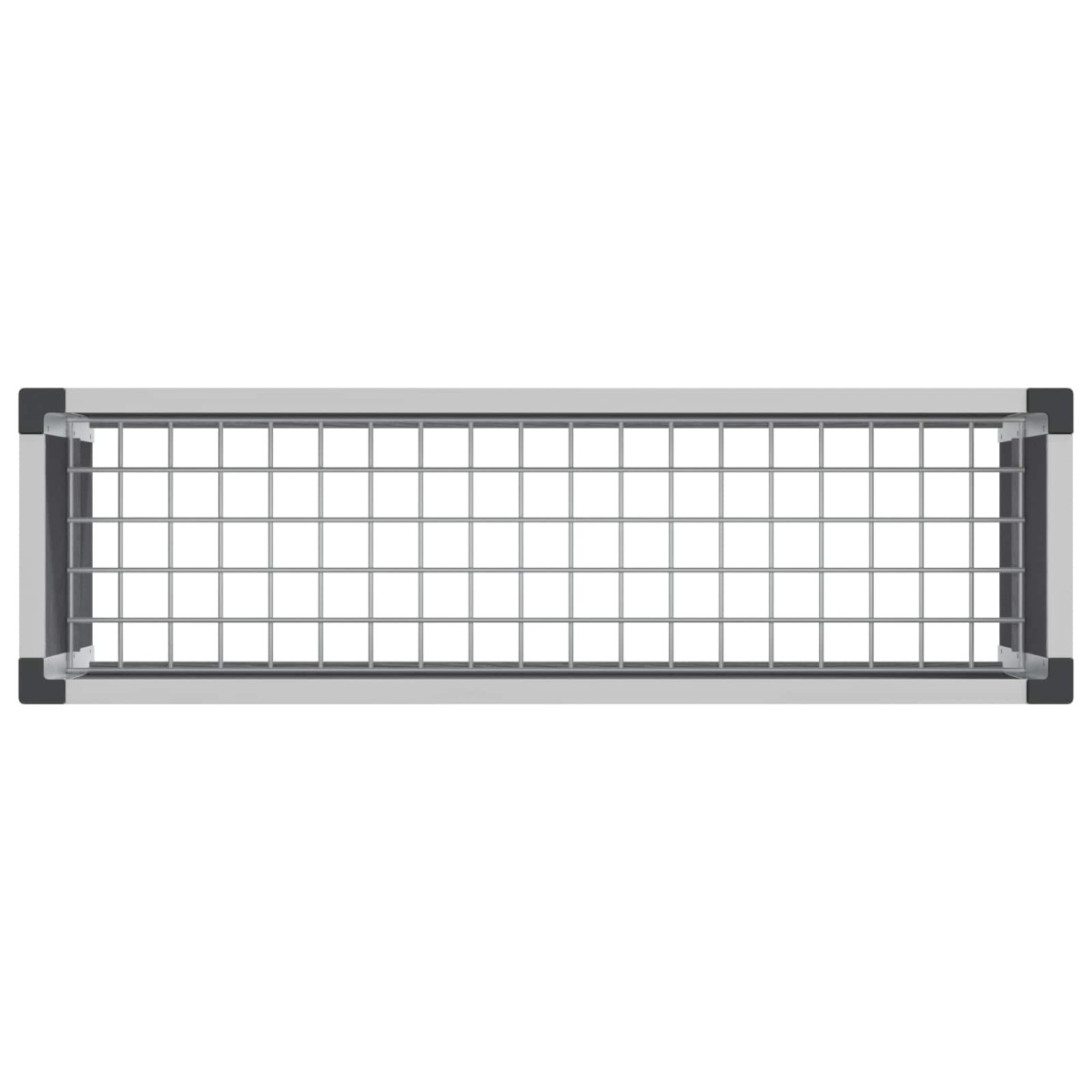 vidaXL Υπερυψωμένη Ζαρντινιέρα Γκρι 100 x 30 x 42 εκ WPC και Αλουμίνιο