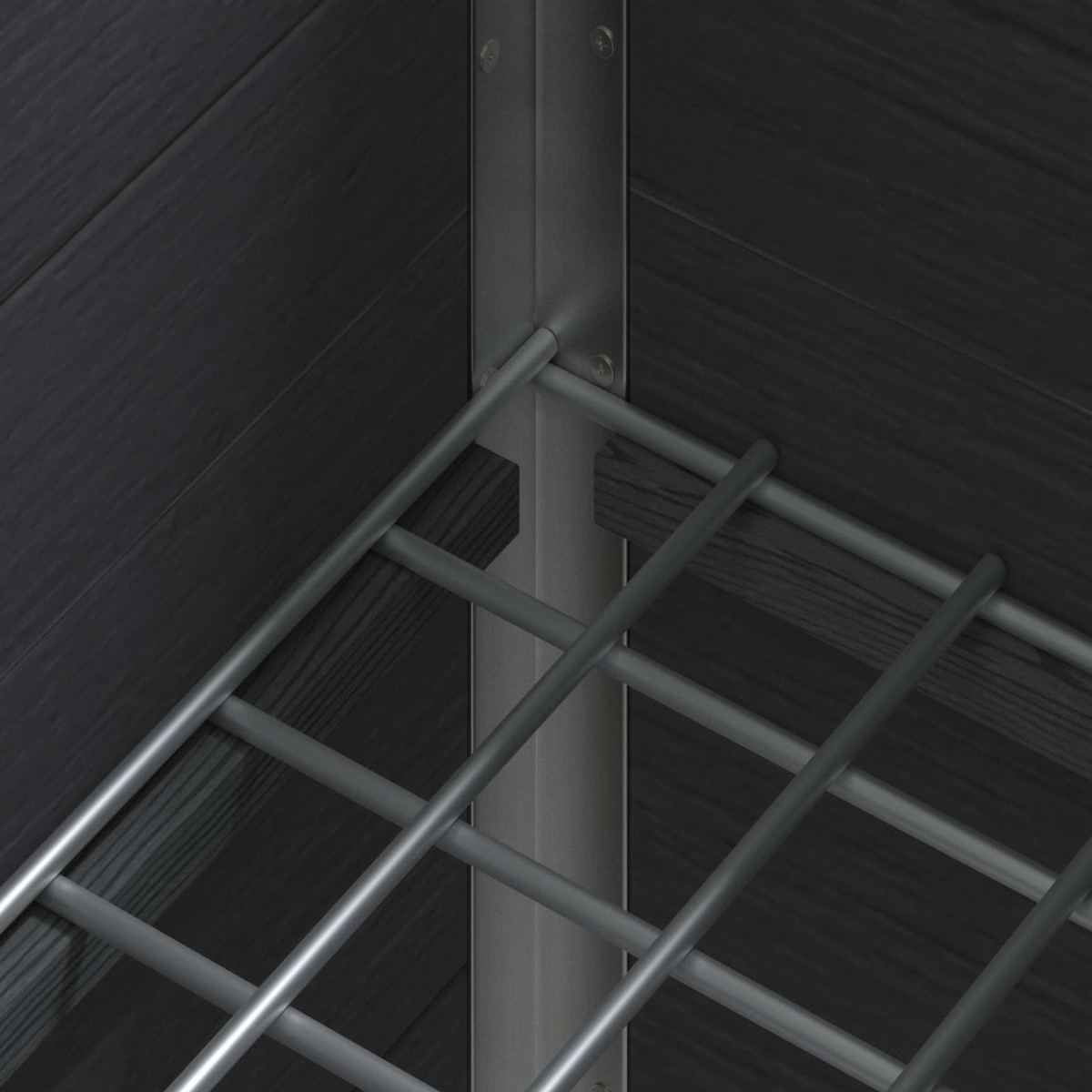 vidaXL Υπερυψωμένη Ζαρντινιέρα Γκρι 50 x 30 x 82 εκ WPC και Αλουμίνιο