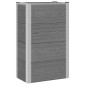 vidaXL Υπερυψωμένη Ζαρντινιέρα Γκρι 50 x 30 x 82 εκ WPC και Αλουμίνιο