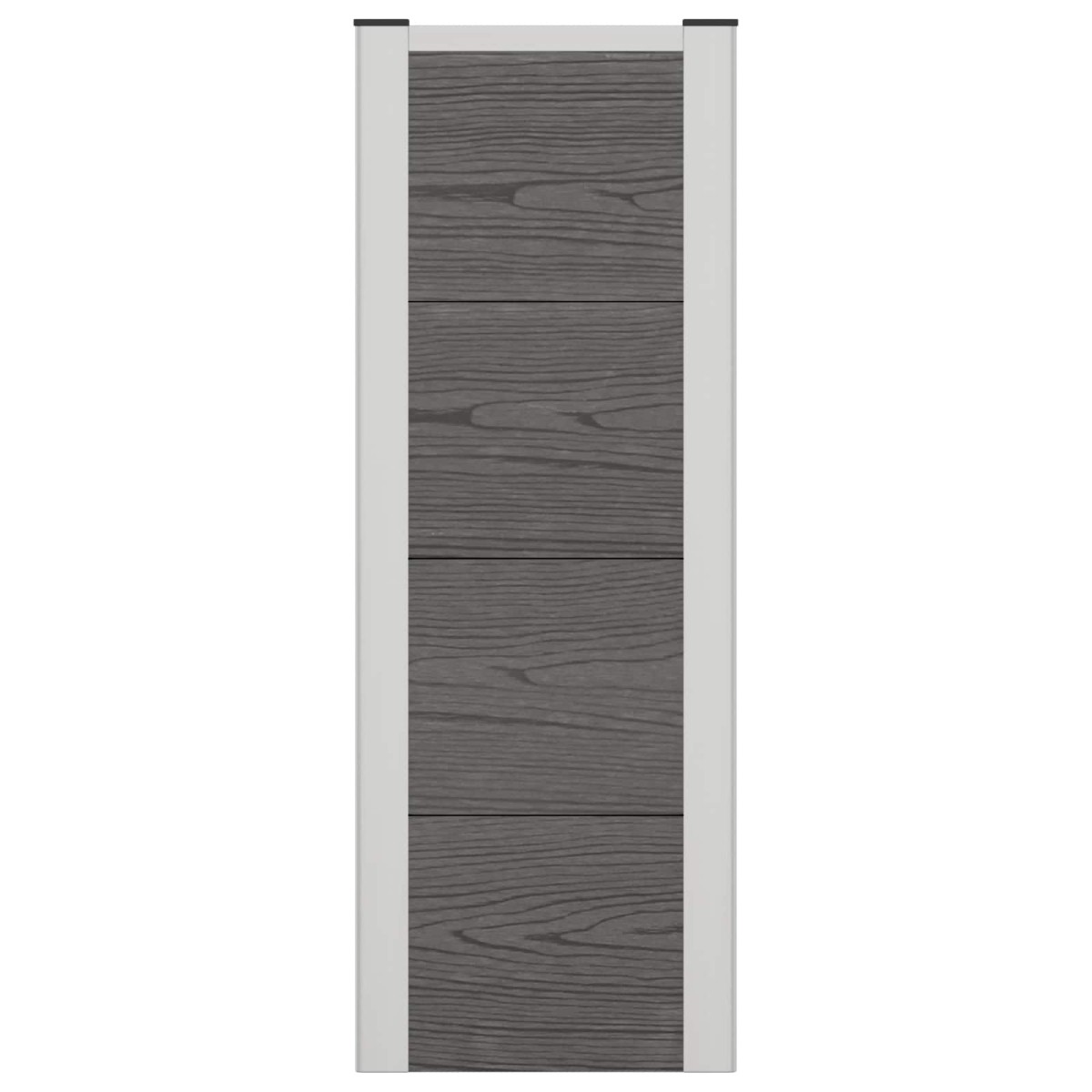 vidaXL Υπερυψωμένη Ζαρντινιέρα Γκρι 75 x 30 x 82 εκ WPC και Αλουμίνιο