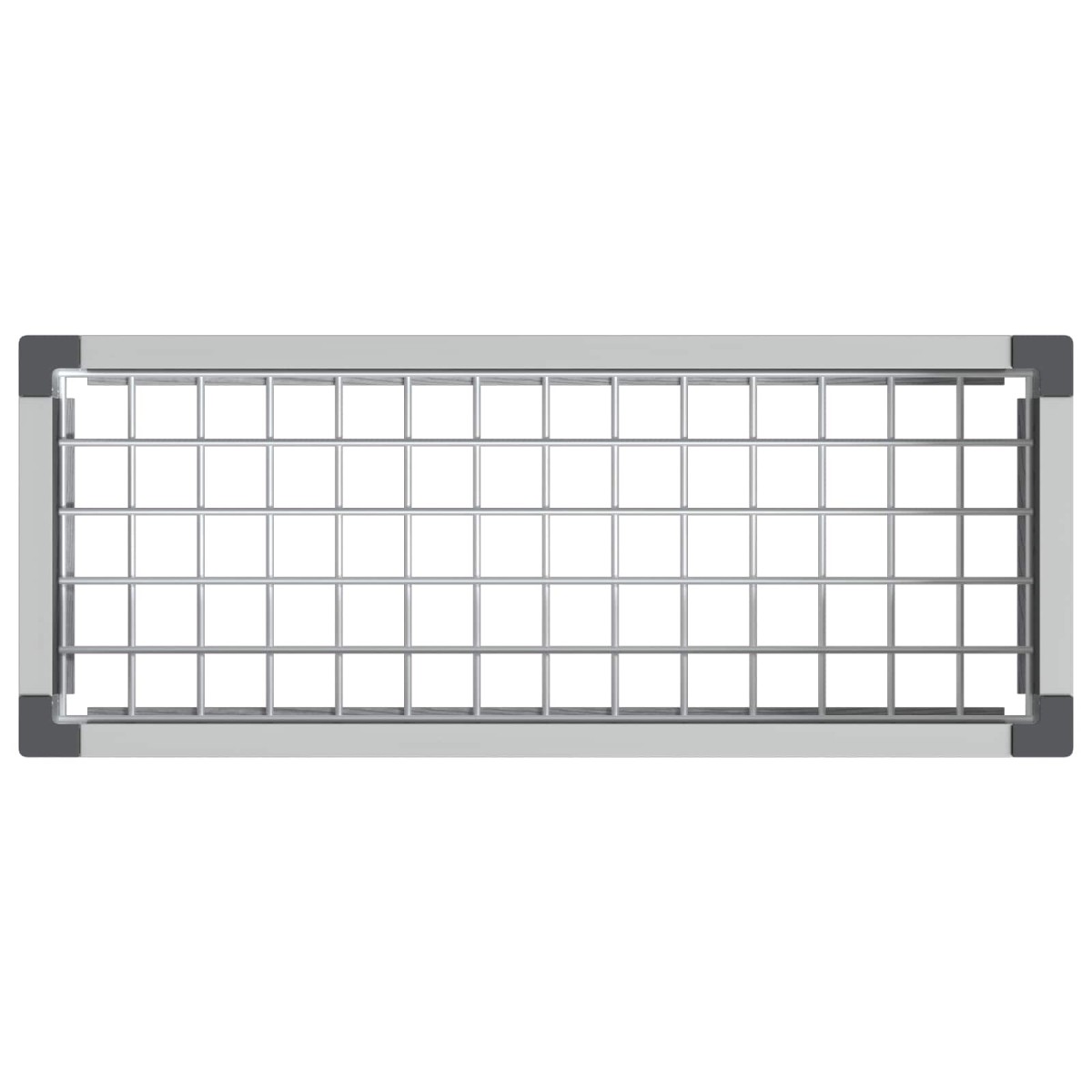 vidaXL Υπερυψωμένη Ζαρντινιέρα Γκρι 75 x 30 x 82 εκ WPC και Αλουμίνιο