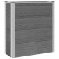 vidaXL Υπερυψωμένη Ζαρντινιέρα Γκρι 75 x 30 x 82 εκ WPC και Αλουμίνιο
