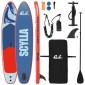 vidaXL Φουσκωτή σανίδα SUP SCYLLA 305 x 76 x 15 cm Μπλε για