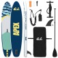 vidaXL Φουσκωτή σανίδα SUP APEX 305 x 76 x 15 cm Μπλε για