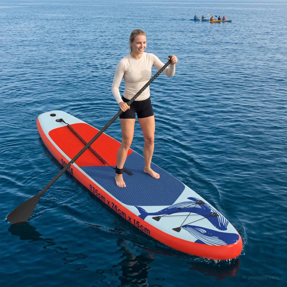 vidaXL Φουσκωτή σανίδα SUP SCYLLA 335 x 76 x 15 εκ. Μπλε για