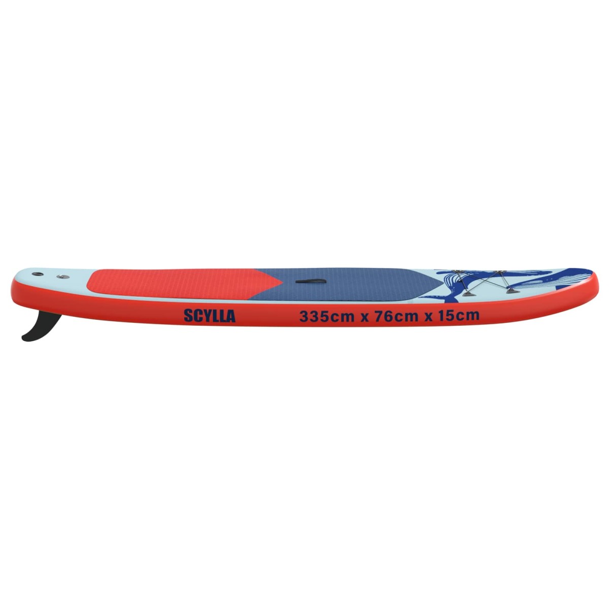 vidaXL Φουσκωτή σανίδα SUP SCYLLA 335 x 76 x 15 εκ. Μπλε για