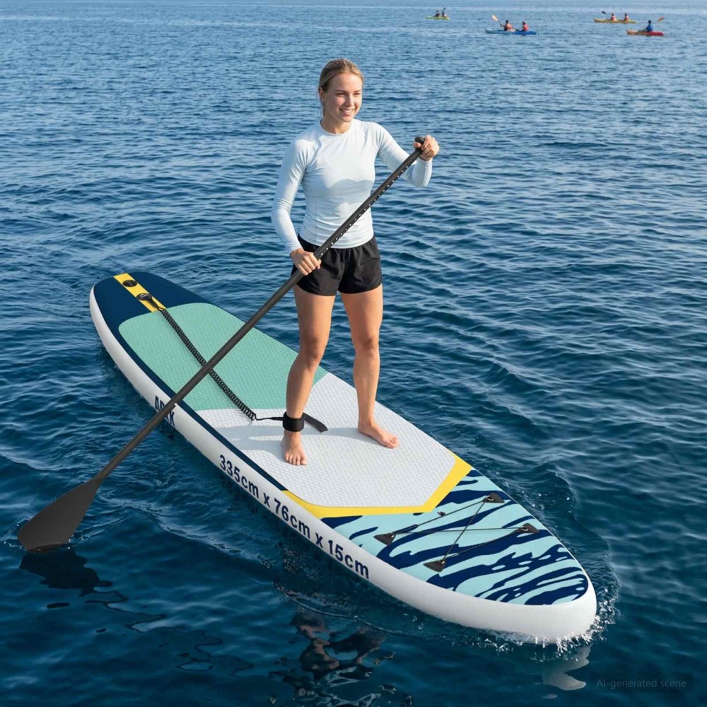 vidaXL Φουσκωτή σανίδα SUP APEX 335 x 76 x 15 εκ. Μπλε για