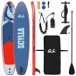 vidaXL Φουσκωτή σανίδα SUP SCYLLA 366 x 81 x 15 εκ Μπλε για
