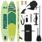 vidaXL SUP Board με κάθισμα 2 σε 1 POSEIDON 305 x 76 x 15 cm Πράσινο