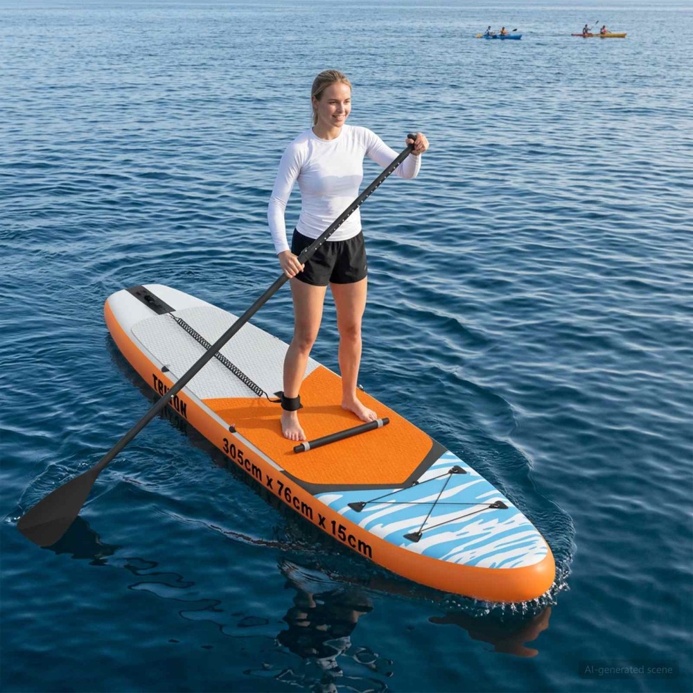 vidaXL SUP Board με κάθισμα 2 σε 1 TRITON 305 x 76 x 15 cm Μπλε για