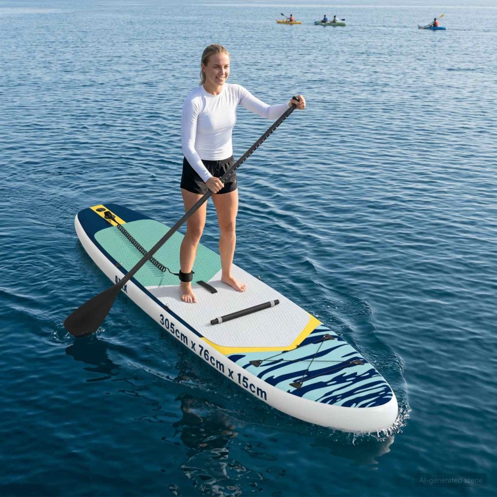 vidaXL SUP Board με κάθισμα 2 σε 1 APEX 305 x 76 x 15 cm Μπλε για