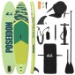 vidaXL SUP Board με κάθισμα 2 σε 1 POSEIDON 335 x 76 x 15 εκ. Πράσινο