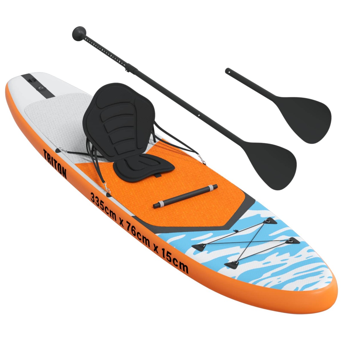 vidaXL SUP Board με κάθισμα 2 σε 1 TRITON 335 x 76 x 15 εκ. Μπλε για