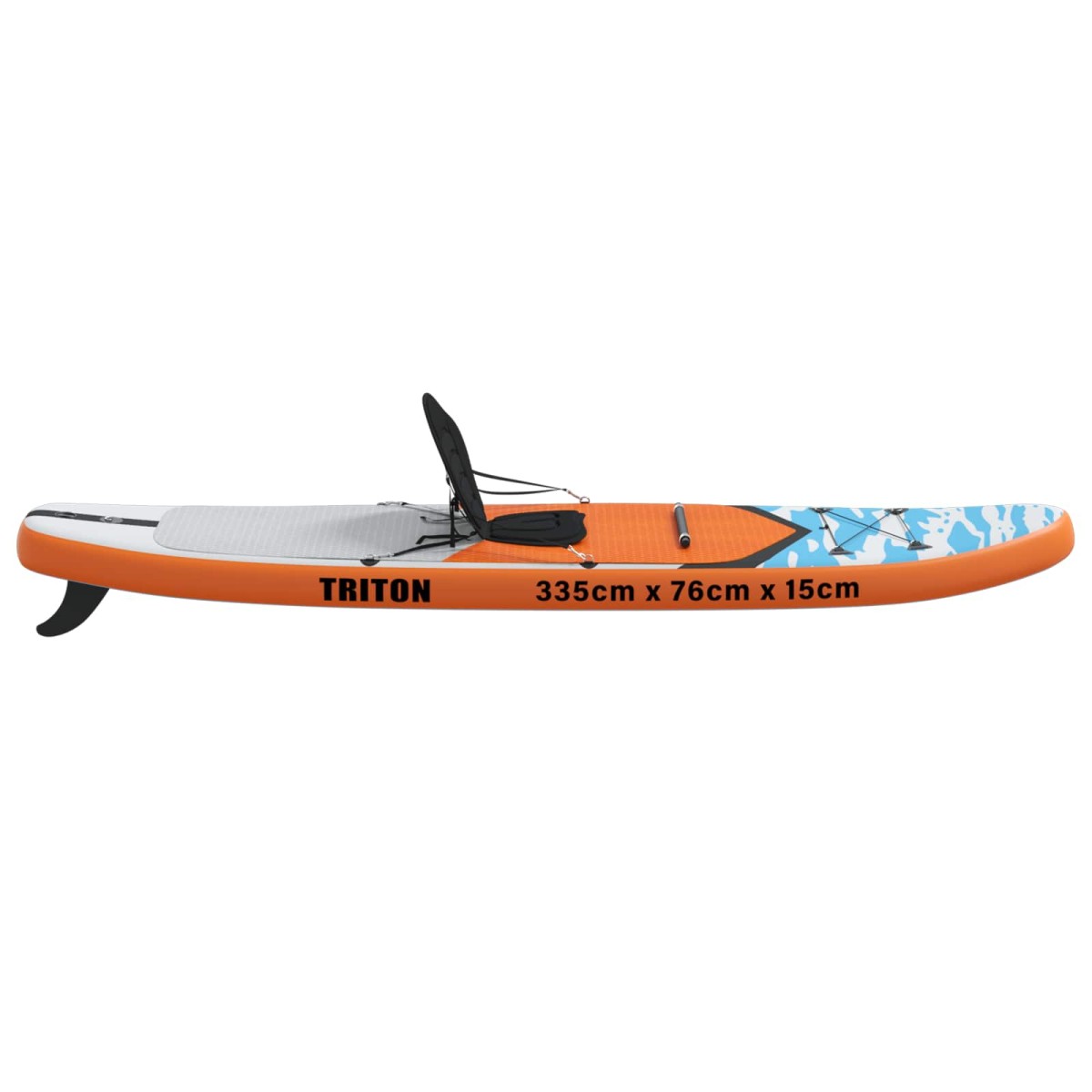 vidaXL SUP Board με κάθισμα 2 σε 1 TRITON 335 x 76 x 15 εκ. Μπλε για