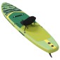 vidaXL SUP Board με κάθισμα 2 σε 1 POSEIDON 366 x 81 x 15 εκ Πράσινο