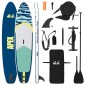 vidaXL SUP Board με κάθισμα 2 σε 1 APEX 366 x 81 x 15 εκ Μπλε για