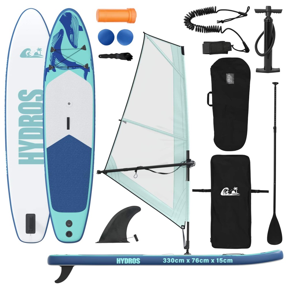 vidaXL Φουσκωτό SUP Board με Ιστιοφορία HYDROS 330 x 76 x 15 εκ για