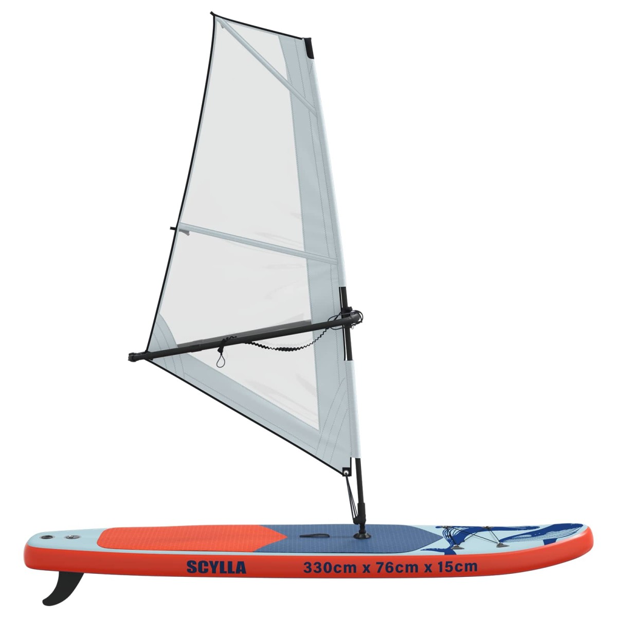 vidaXL Φουσκωτό SUP Board με Ιστιοφορία SCYLLA 330 x 76 x 15 εκ Μπλε