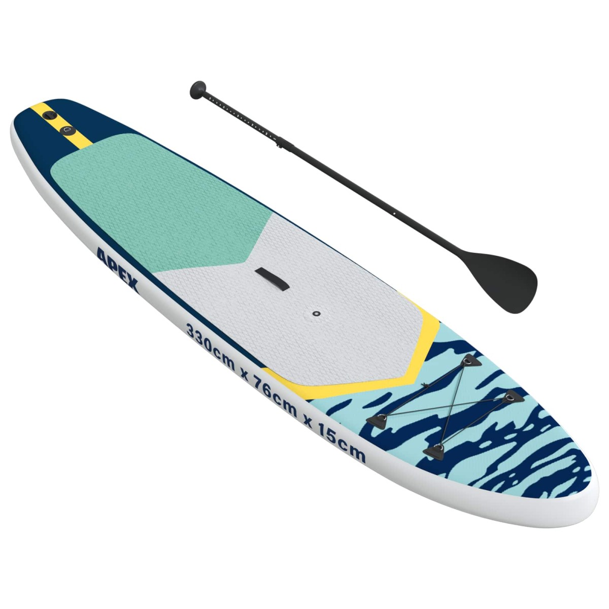 vidaXL Φουσκωτό SUP Board με Ιστιοφορία APEX 330 x 76 x 15 εκ Μπλε για