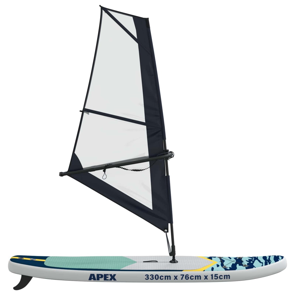 vidaXL Φουσκωτό SUP Board με Ιστιοφορία APEX 330 x 76 x 15 εκ Μπλε για