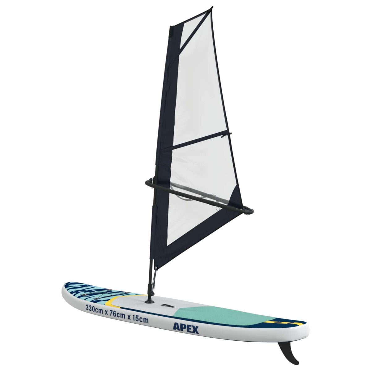 vidaXL Φουσκωτό SUP Board με Ιστιοφορία APEX 330 x 76 x 15 εκ Μπλε για
