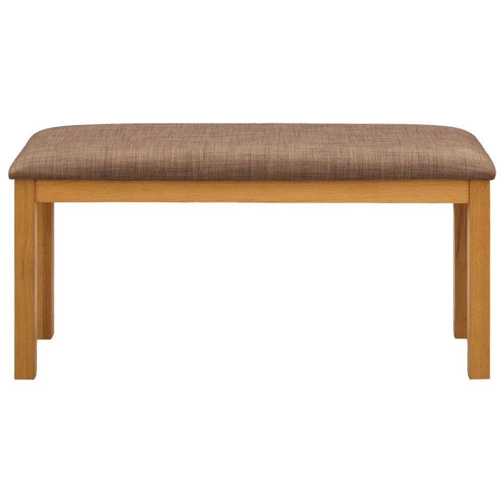 vidaXL Καθιστικό Σαλονιού 95 x 32 x 45 εκ. Στερεό Ξύλο Δρυός Γκρι