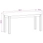 vidaXL Καθιστικό Σαλονιού 95 x 32 x 45 εκ. Στερεό Ξύλο Δρυός Γκρι