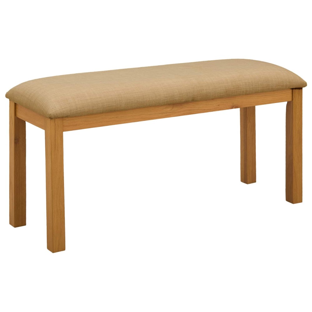 vidaXL Καθιστικό Σαλονιού 95 x 32 x 45 εκ. Στερεό Ξύλο Δρυός Μπεζ