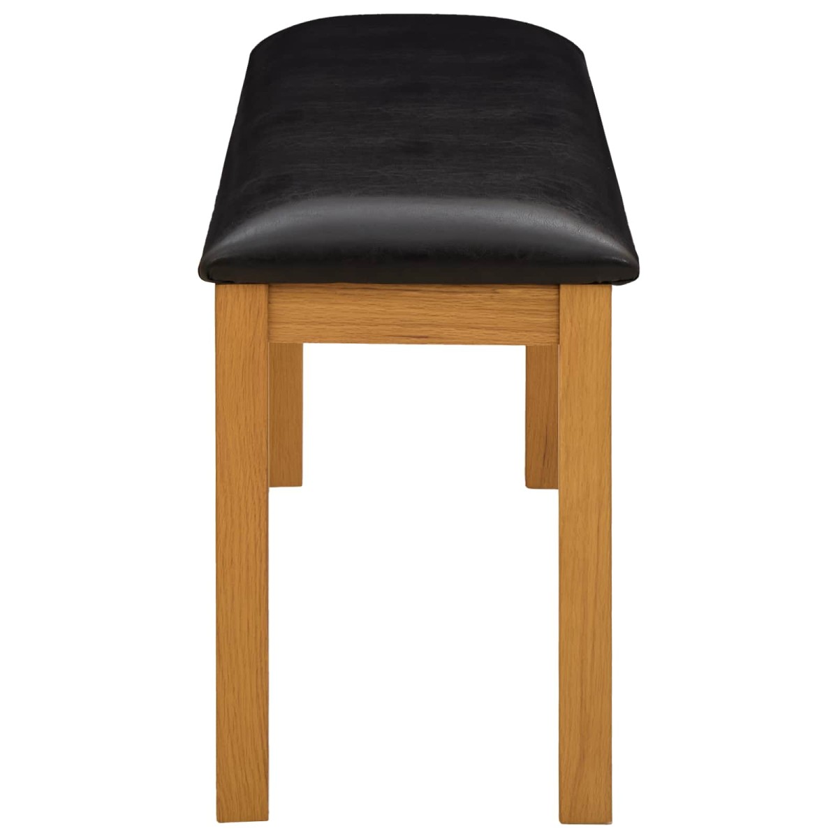 vidaXL Καθιστικό Σαλονιού 95 x 32 x 45 εκ. Στερεό Ξύλο Δρυός Μαύρο