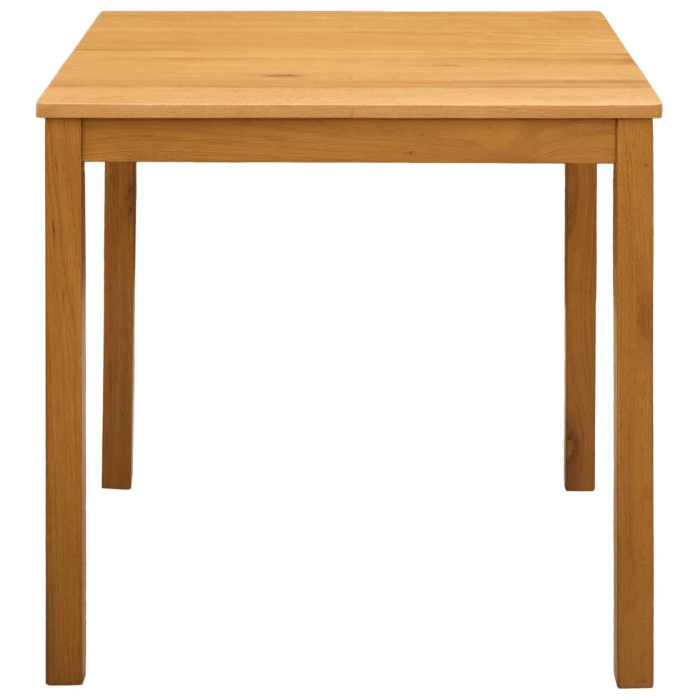 vidaXL Τραπεζαρία 75 x 75 x 75,5 εκ Στερεό Ξύλο Δρυός Φυσικό τετράγωνο