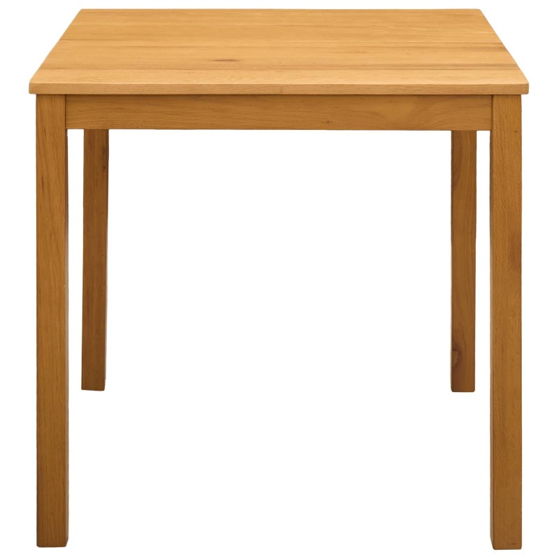 vidaXL Τραπεζαρία 75 x 75 x 75,5 εκ Στερεό Ξύλο Δρυός Φυσικό τετράγωνο