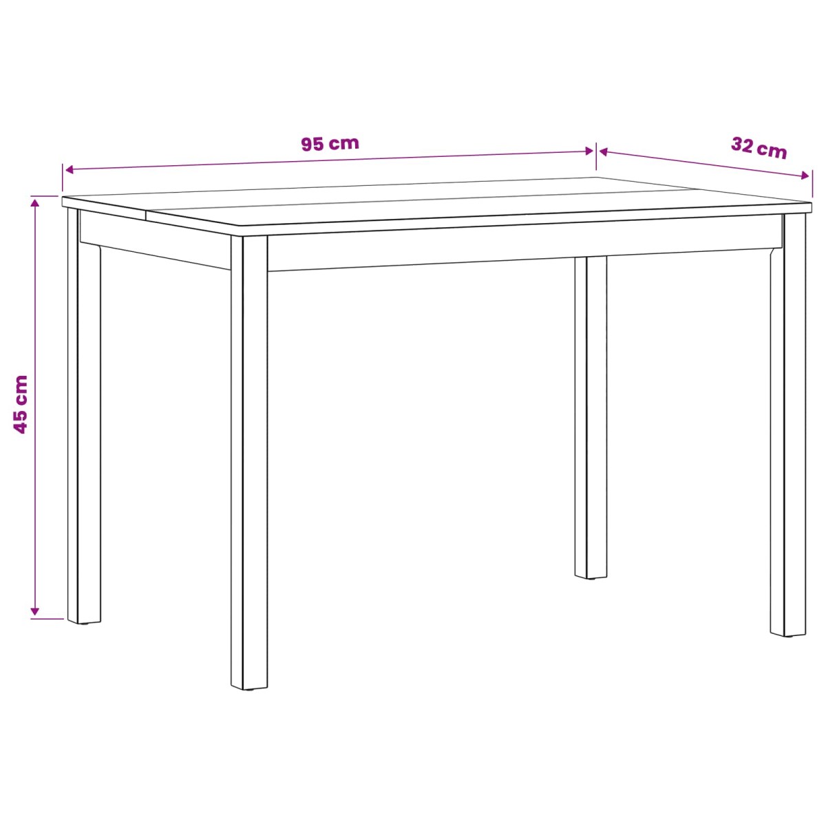 vidaXL Τραπεζαρία 110 x 75 x 75 εκ. Στερεό Ξύλο Δρυός Φυσικό