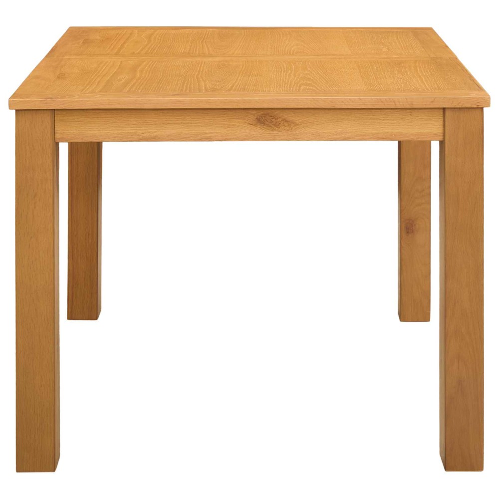 vidaXL Τραπεζαρία 90 x 90 x 75 cm Στερεό Ξύλο Δρυός Φυσικό τετράγωνο