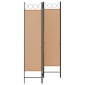 vidaXL 4-Πίνακας Διαχωριστικός Μπεζ 160 x 180 cm Ύφασμα