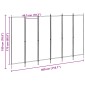 vidaXL Διαχωριστικό Δωματίου 6-Πάνελ Μπεζ 300 x 180 cm Ύφασμα
