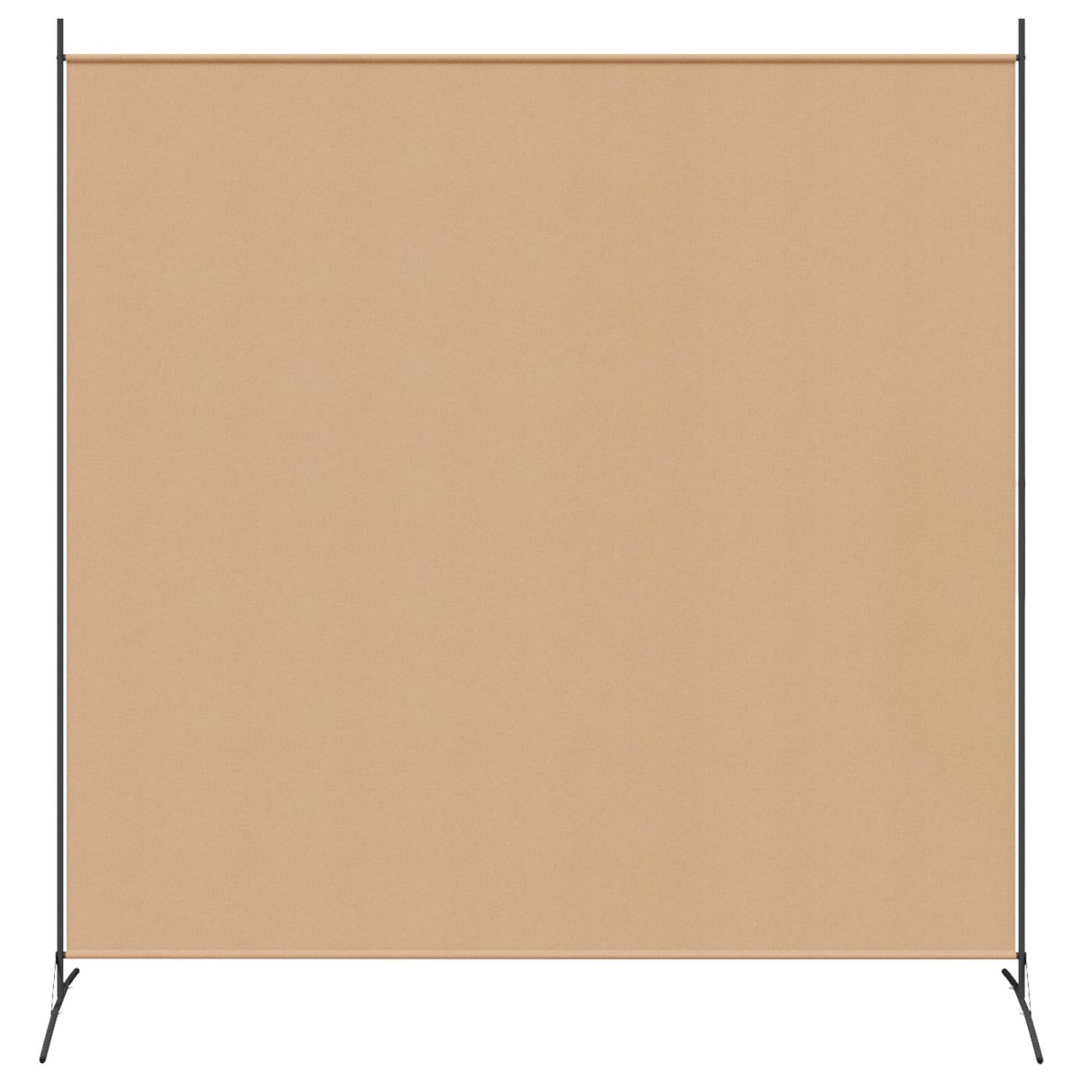 vidaXL Μονοπλάκι Διαχωριστής Δωματίου Μπεζ 175 x 180 cm Ύφασμα