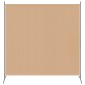 vidaXL Μονοπλάκι Διαχωριστής Δωματίου Μπεζ 175 x 180 cm Ύφασμα