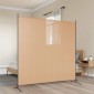 vidaXL Μονοπλάκι Διαχωριστής Δωματίου Μπεζ 175 x 180 cm Ύφασμα