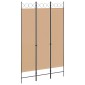 vidaXL 3-Panel Room Divider Μπεζ 120 x 200 cm Ύφασμα