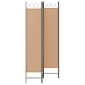 vidaXL 4-Πίνακας Διαχωριστικός Μπεζ 160 x 200 cm Ύφασμα