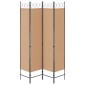 vidaXL 4-Πίνακας Διαχωριστικός Μπεζ 160 x 200 cm Ύφασμα