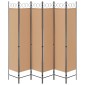 vidaXL Διαχωριστικό Δωματίου 6-Πάνελ Μπεζ 240 x 200 cm Ύφασμα