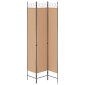 vidaXL 3-Panel Room Divider Μπεζ 120 x 220 cm Ύφασμα