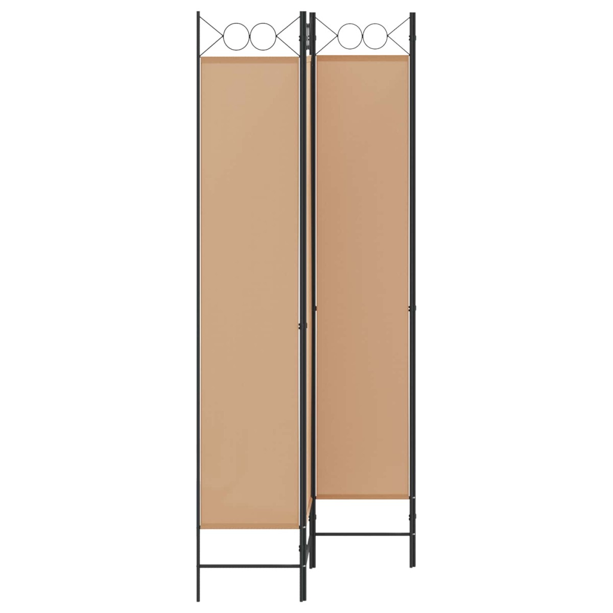 vidaXL 4-Πίνακας Διαχωριστικός Μπεζ 160 x 220 cm Ύφασμα