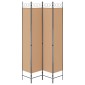 vidaXL 4-Πίνακας Διαχωριστικός Μπεζ 160 x 220 cm Ύφασμα