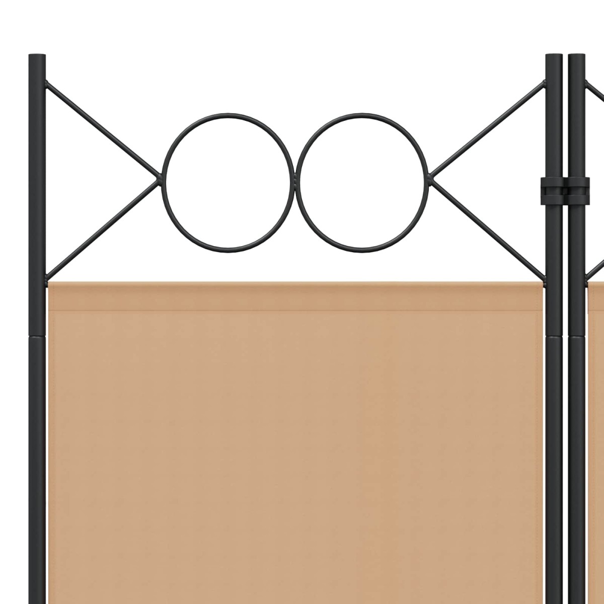 vidaXL Διαχωριστικό Δωματίου 6-Πάνελ Μπεζ 240 x 220 cm Ύφασμα