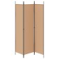 vidaXL 3-Panel Room Divider Μπεζ 150 x 200 cm Ύφασμα